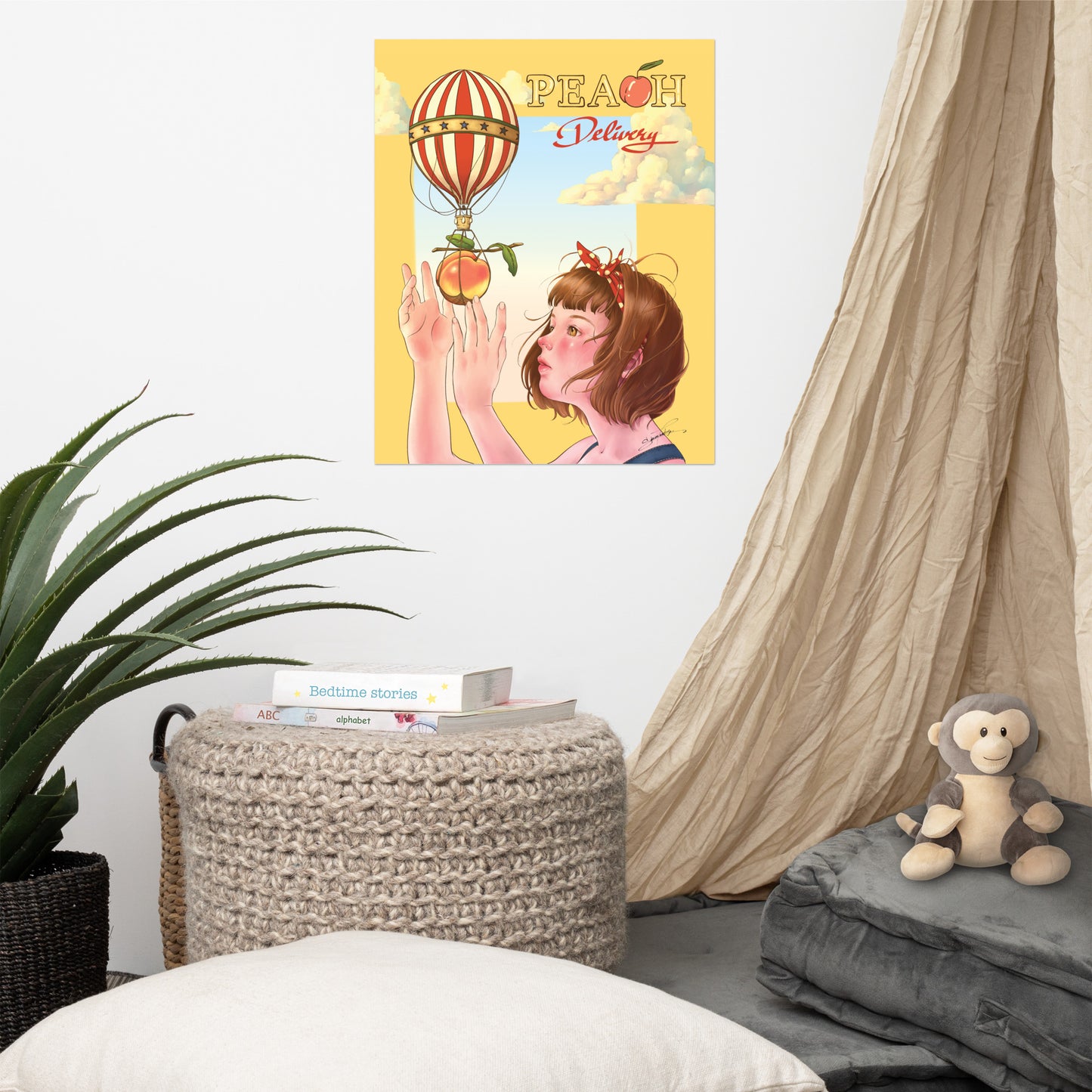 Peach Delivery 16x20 Poster