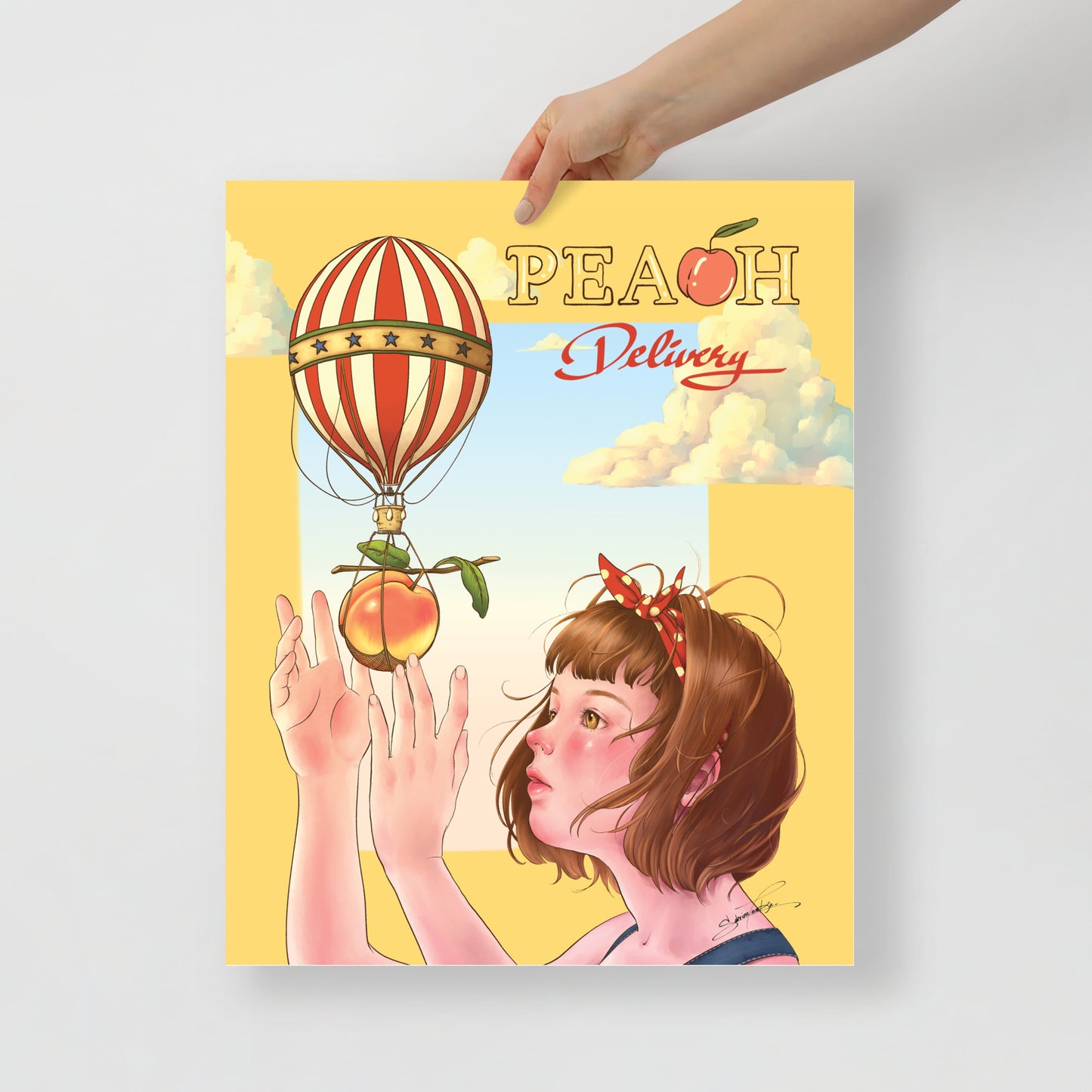 Peach Delivery 16x20 Poster
