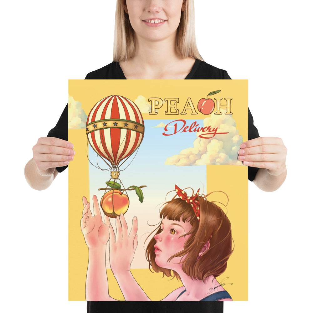 Peach Delivery 16x20 Poster
