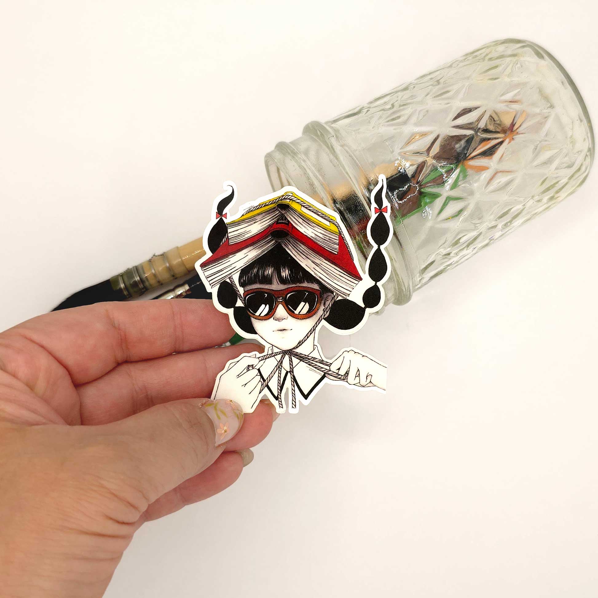 Book Helmet Sticker