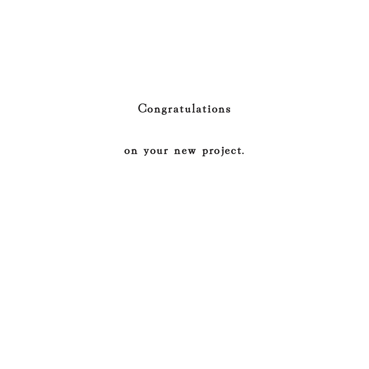 Congratulations Card - Project Manager (WholeSale)
