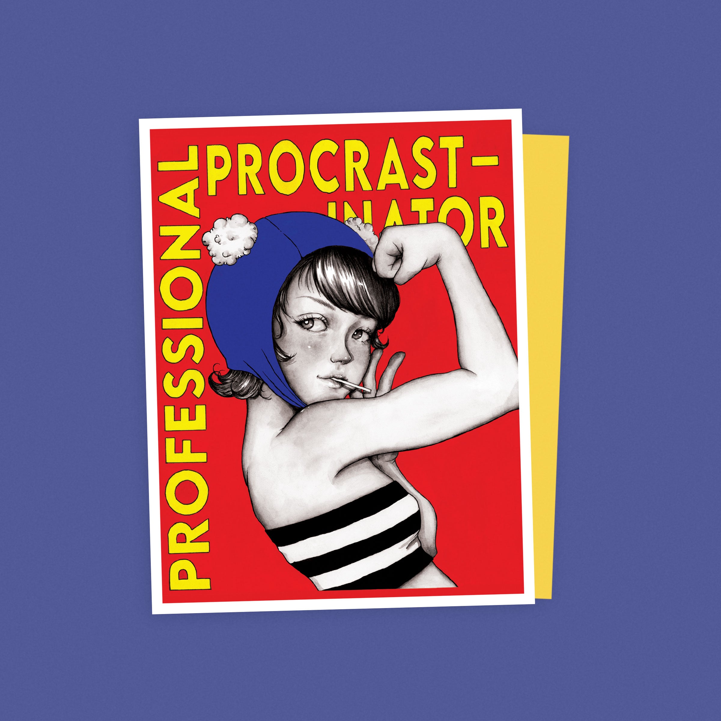 Professional Procrastinator Humor - Greeting Card