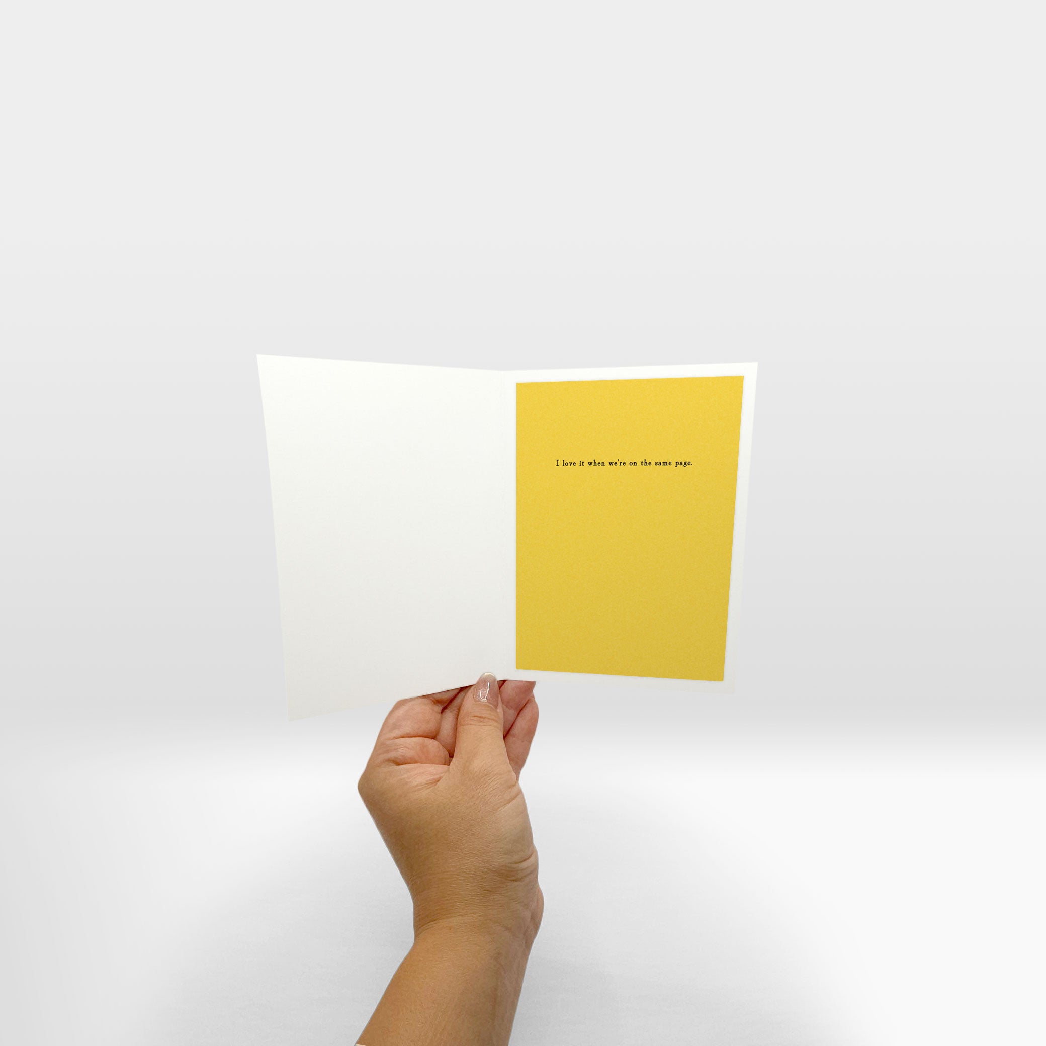 inside of card with optional insert placed.