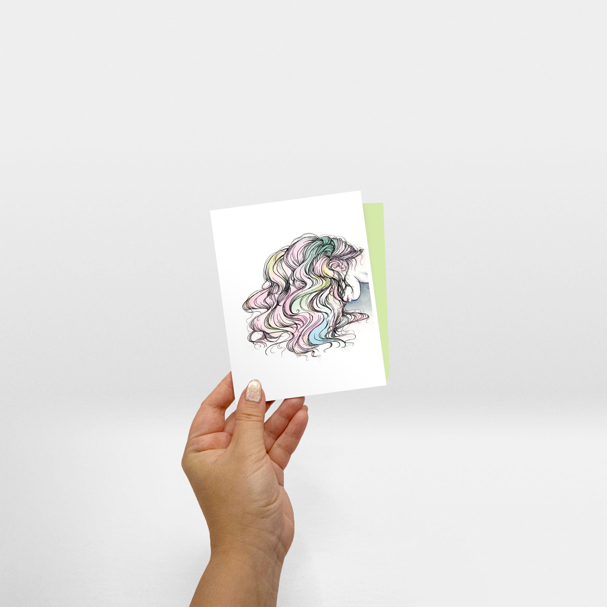 Hand holding Congratulations Card - Sabrina Tanaka Art
