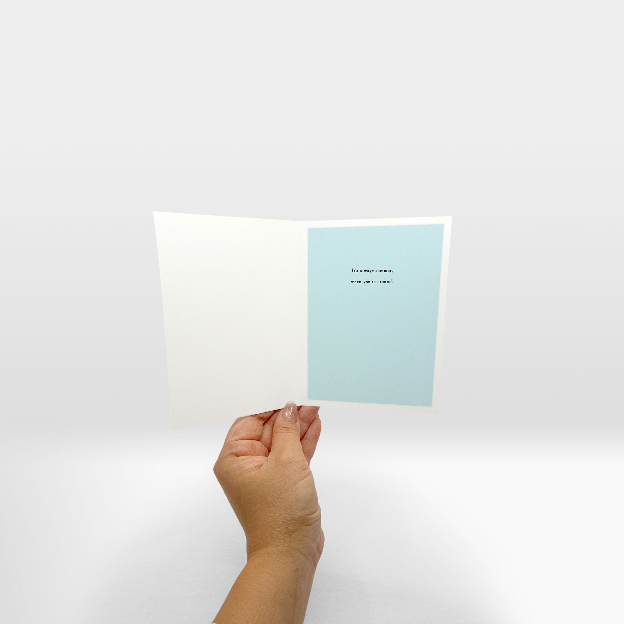 inside of card with optional insert placed.