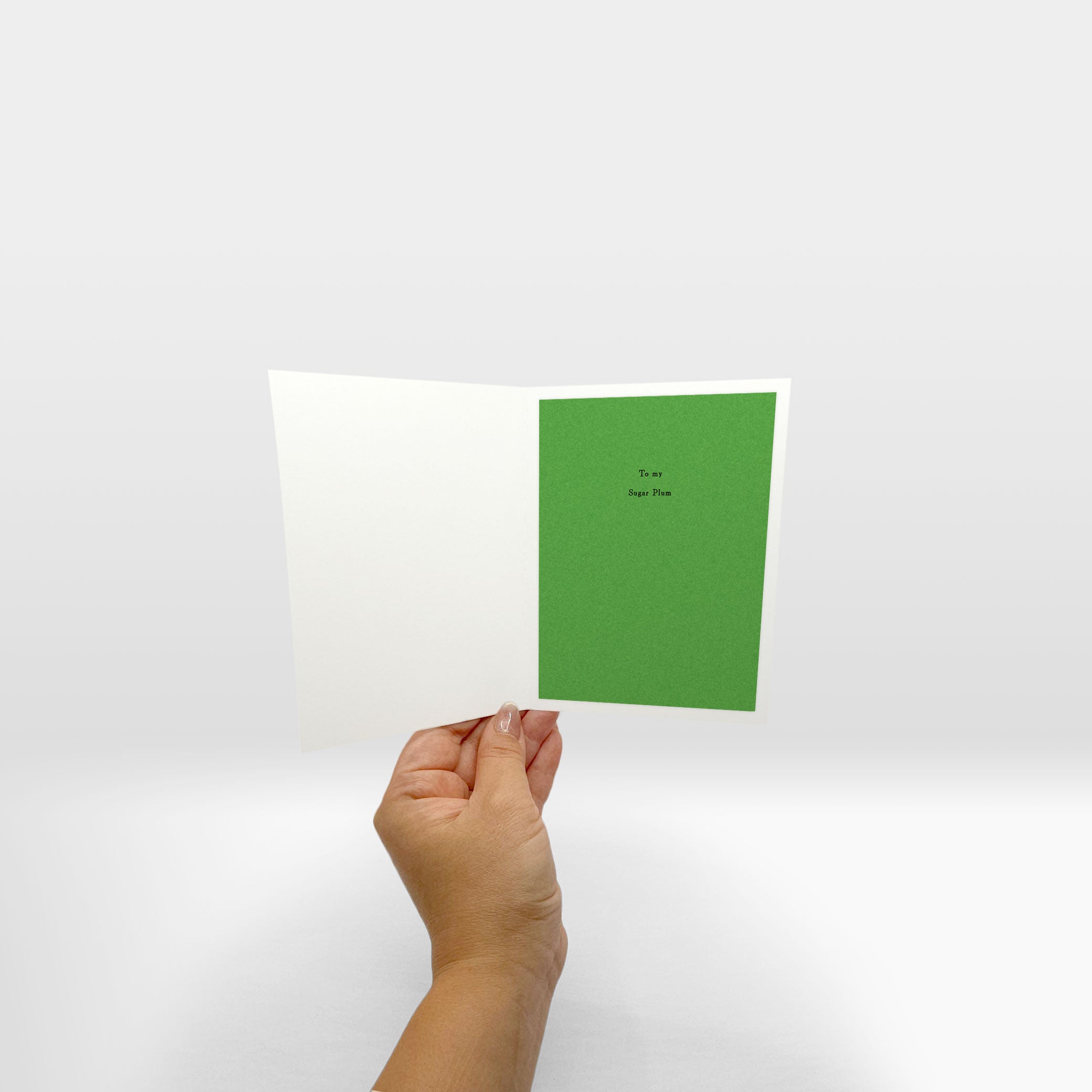 inside of card with optional insert placed.
