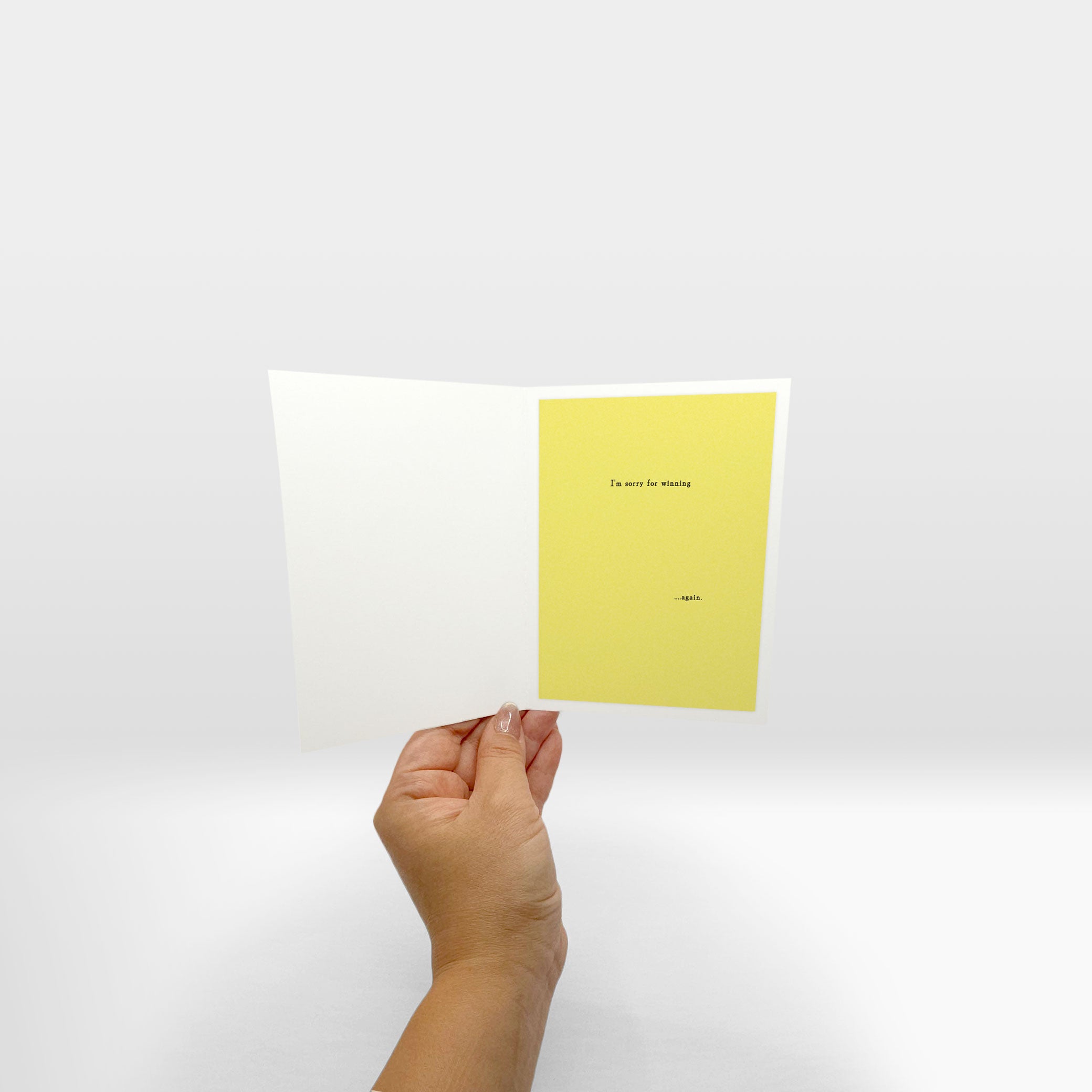 inside of card with optional insert placed.