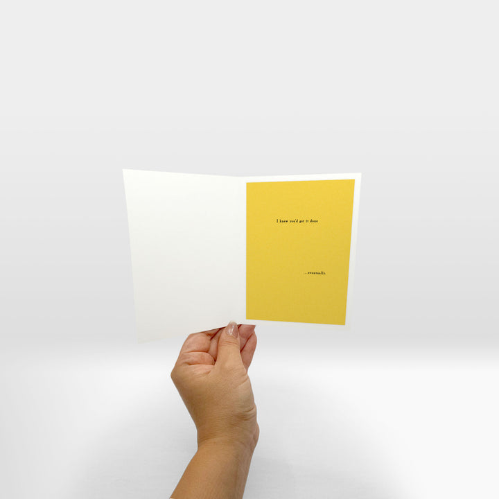 inside of card with optional insert placed.