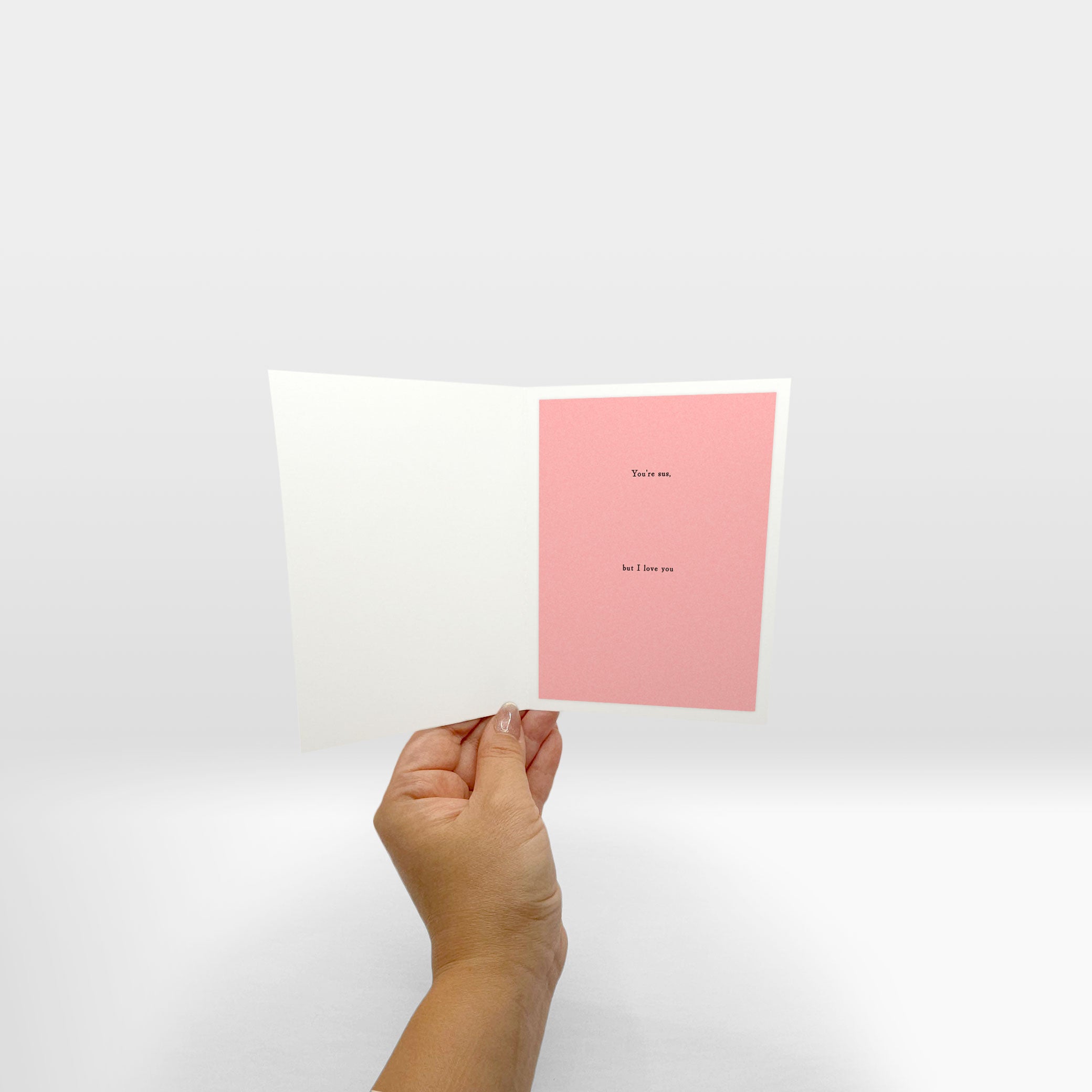 inside of card with optional insert placed.