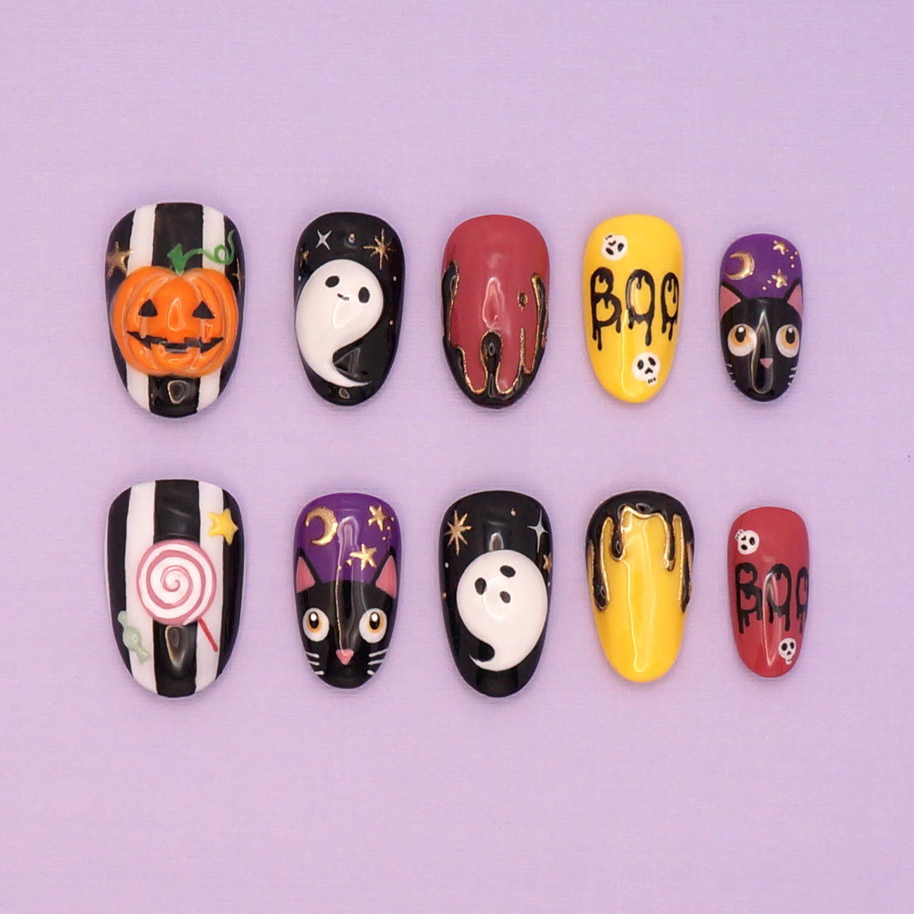 Halloween Press-On Nails