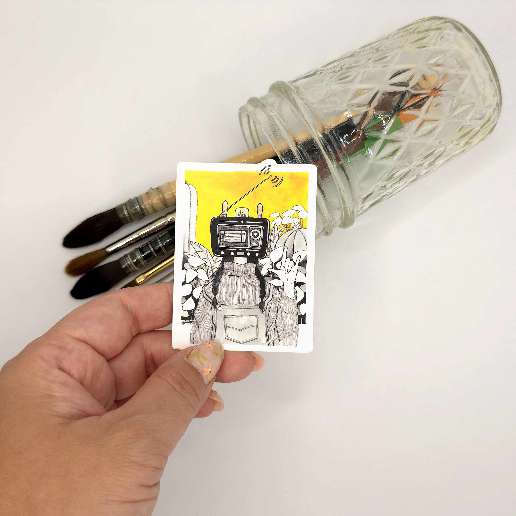 Radio Head Sticker