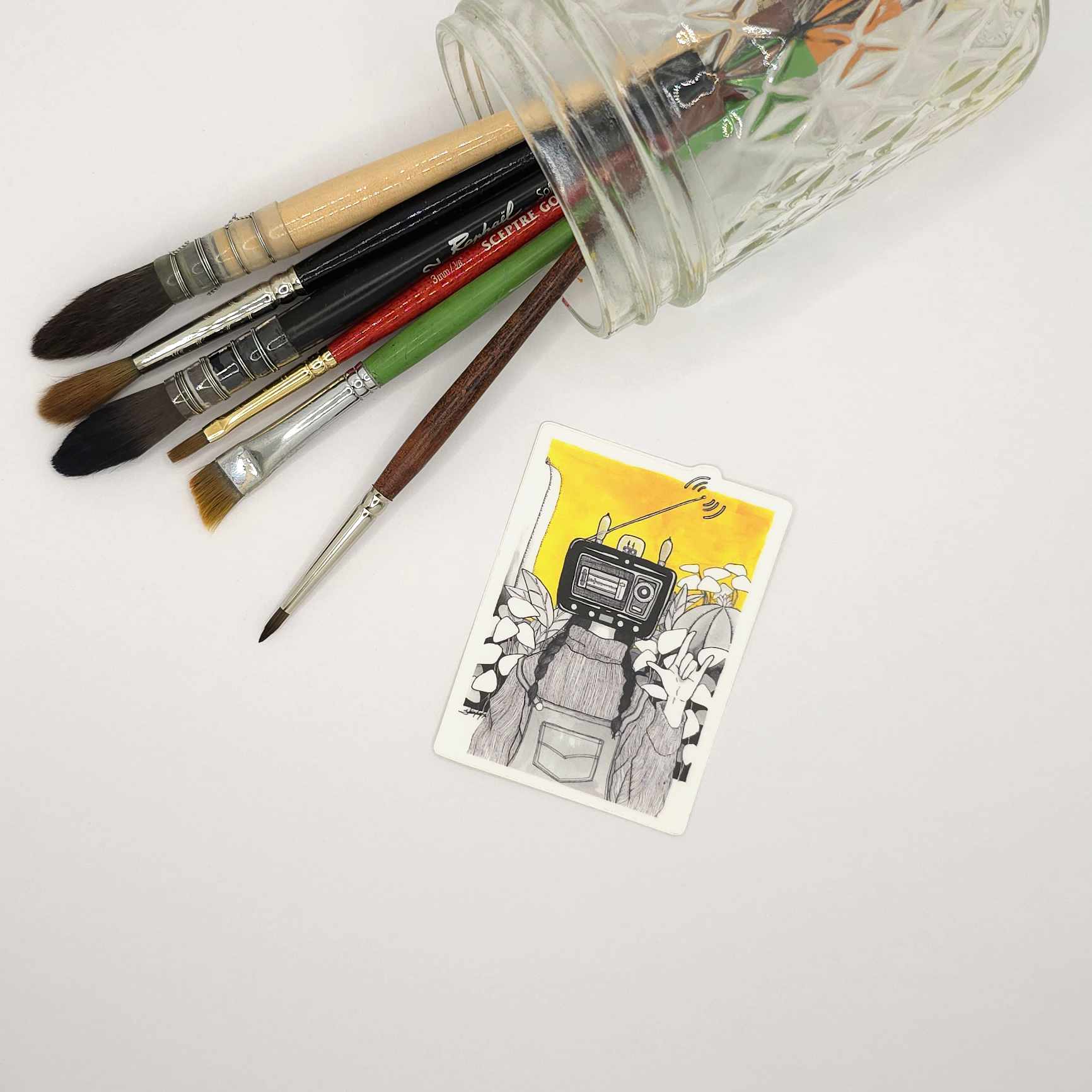 Radio Head Sticker