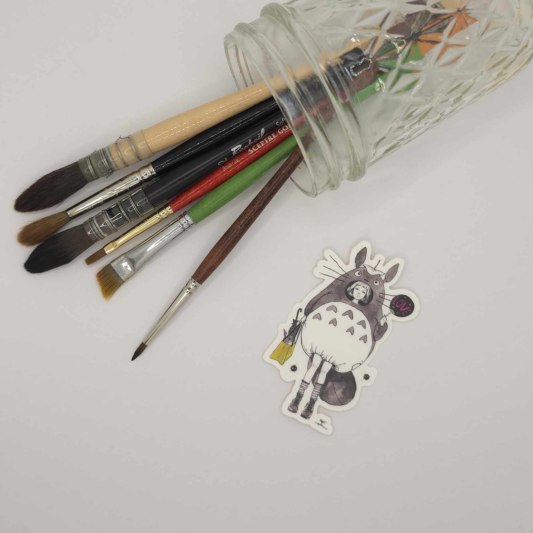 Totoro Fan Sticker
