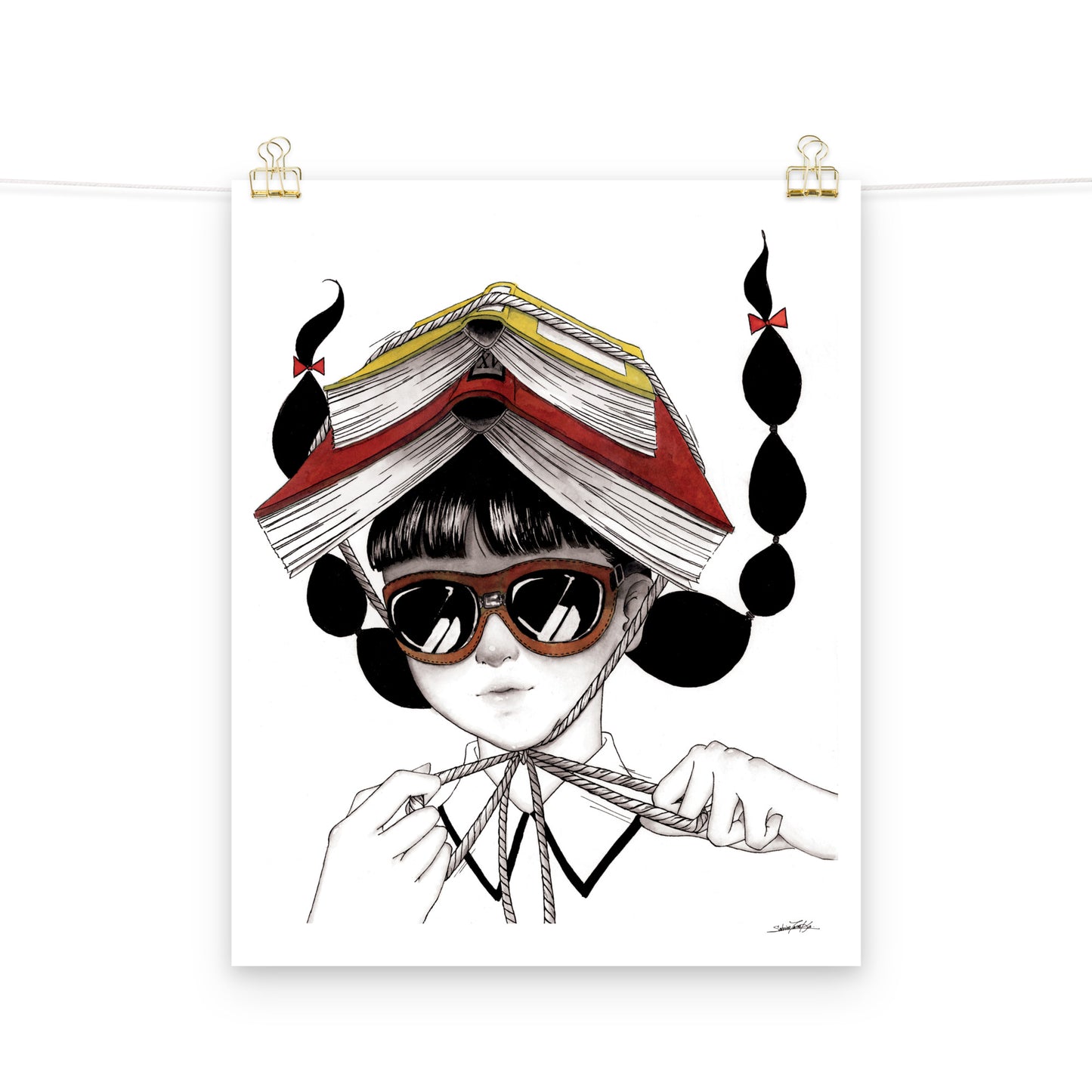 Book Helmet 16x20 Poster